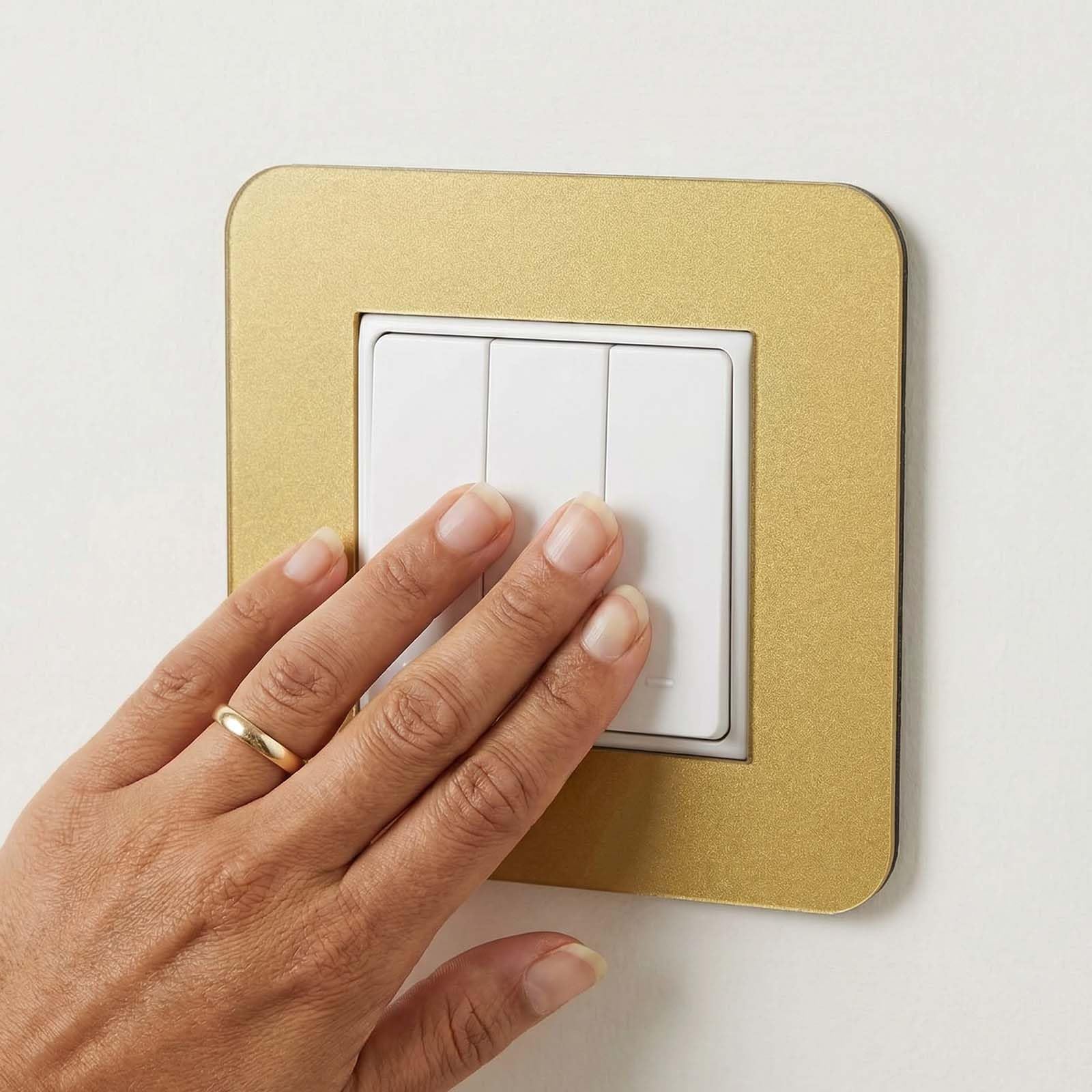 3x Protège Interrupteur Murale, Cache Interrupteur, Housse de Protection pour Interrupteur 1 Poste, Protection Murale en Acrylique pour Interrupteur Lumière