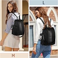 Vista 12 de Mochila impermeable liviana de nailon antirrobo para mujer, Caqui, M