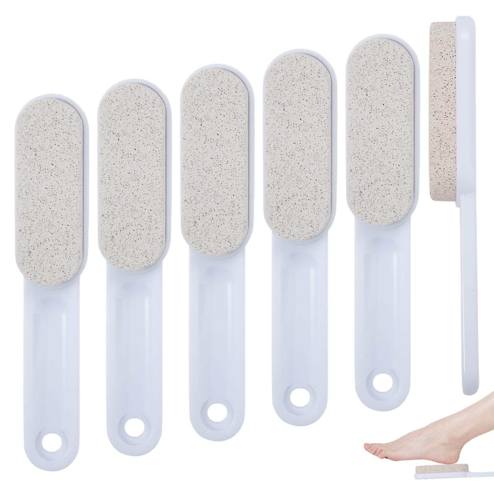6Pcs Bimsstein Fußpflege Pumice Stone Bimstein Bimsstein Hornhaut Stein Pumice Stone Bimstein Hornhaut Abgestorbene Haut Lassen sich Mühelos Entfernen für Körper Füße Hände