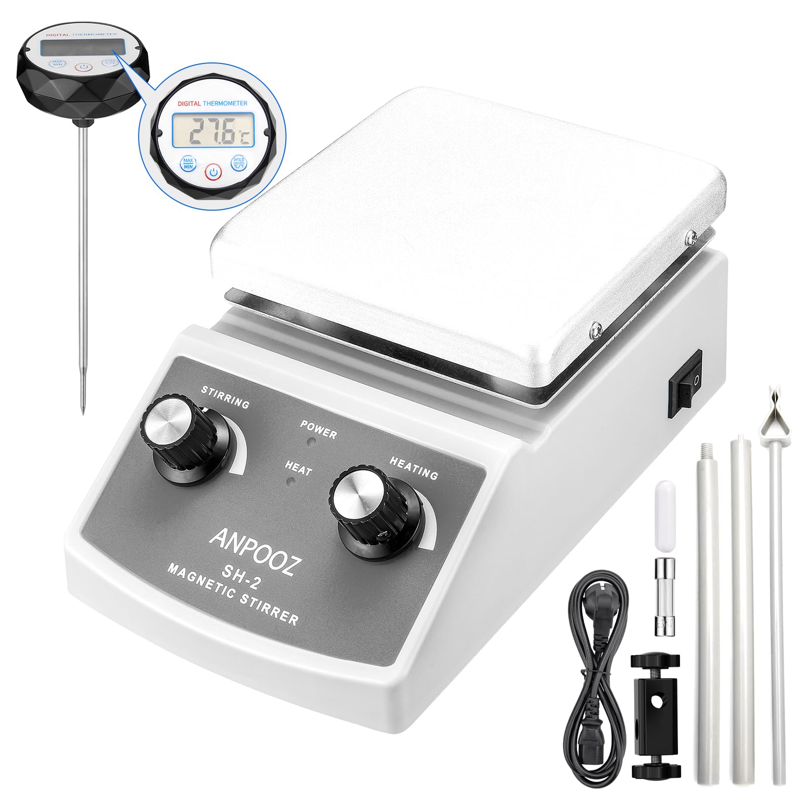 Magnetic Stirrer Hot Plate - Heat & Mix Simultaneously -7 Magnetic Stirrer Hot Plate - Heat & Mix Simultaneously -7