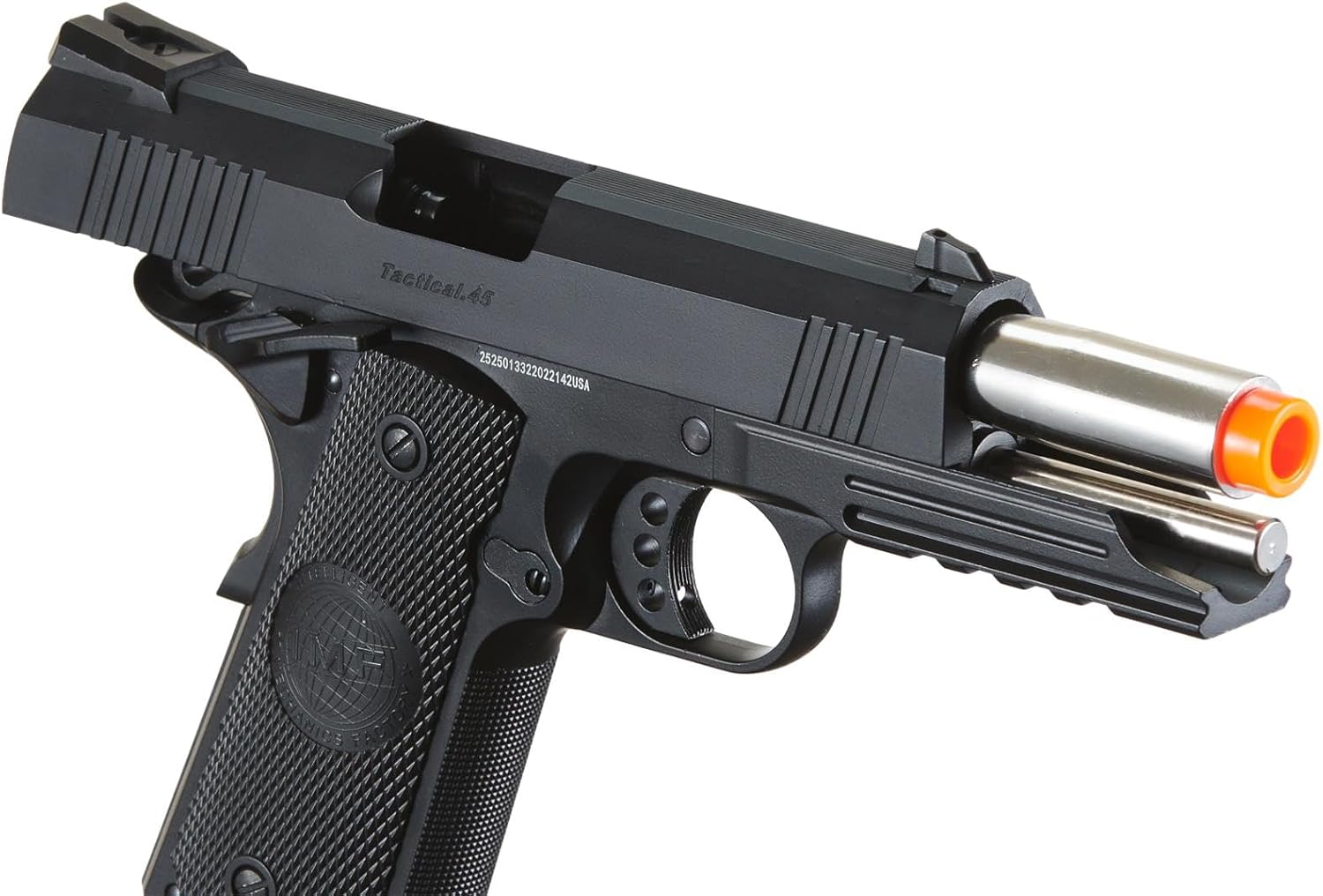 Golden Ball x Eagle 3324 Hi-Capa Metal Airsoft Pistol w/Vented Slide- 300 FPS, Color Black