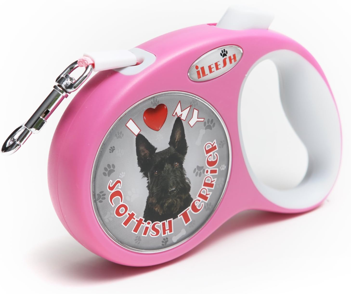 Scottish Terrier Black Retractable Leash Pet Leashes