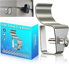 (10 Pack) Vinyl Siding Clips Hooks for Blink Outdoor Camera No-Hole Needed | Outdoor Siding Hanger Mounting for Wyze Cam/Ring/arlo Home Security Camera, Weatherproof Stainless Steel Siding Mount