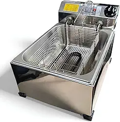 Fritadeira Elétrica Industrial A Óleo 5lts Com Inmetro 220v