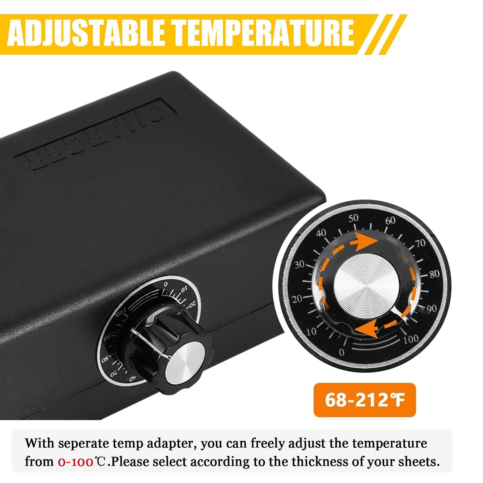 Dobladora de acrílico para PVC y acrílico, ángulo y longitud ajustables, control de temperatura, calentador de plástico para hacer carteles y proyectos de bricolaje, 30 cm