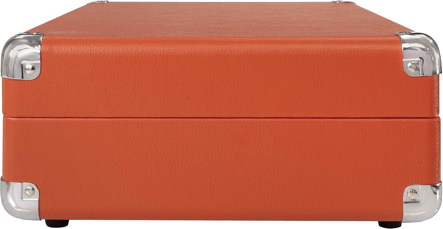 Crosley CR8005A-OR Cruiser Portable 3-Speed Turntable, Orange