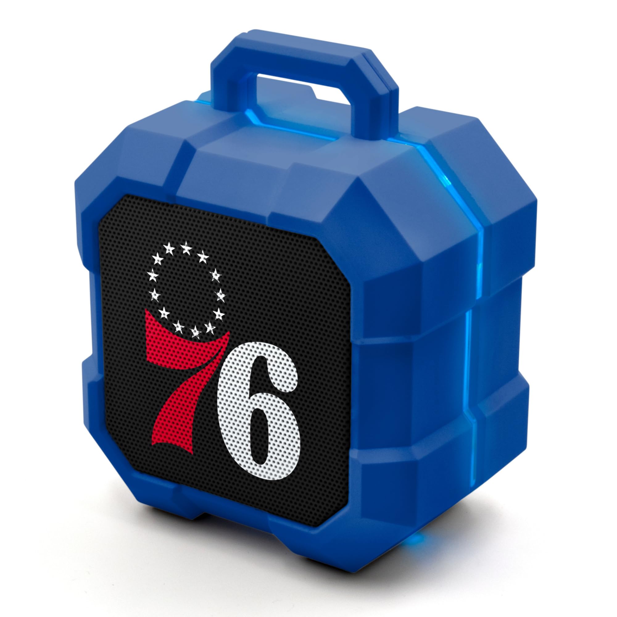 SOAR NBA Shockbox LED Wireless Bluetooth Speaker - Water Resistant IPX4, 5.0 Bluetooth with Over 5 Hours of Play Time - Small Portable Speaker - Officially Licensed NBA, Perfect Home & Outdoor Speaker