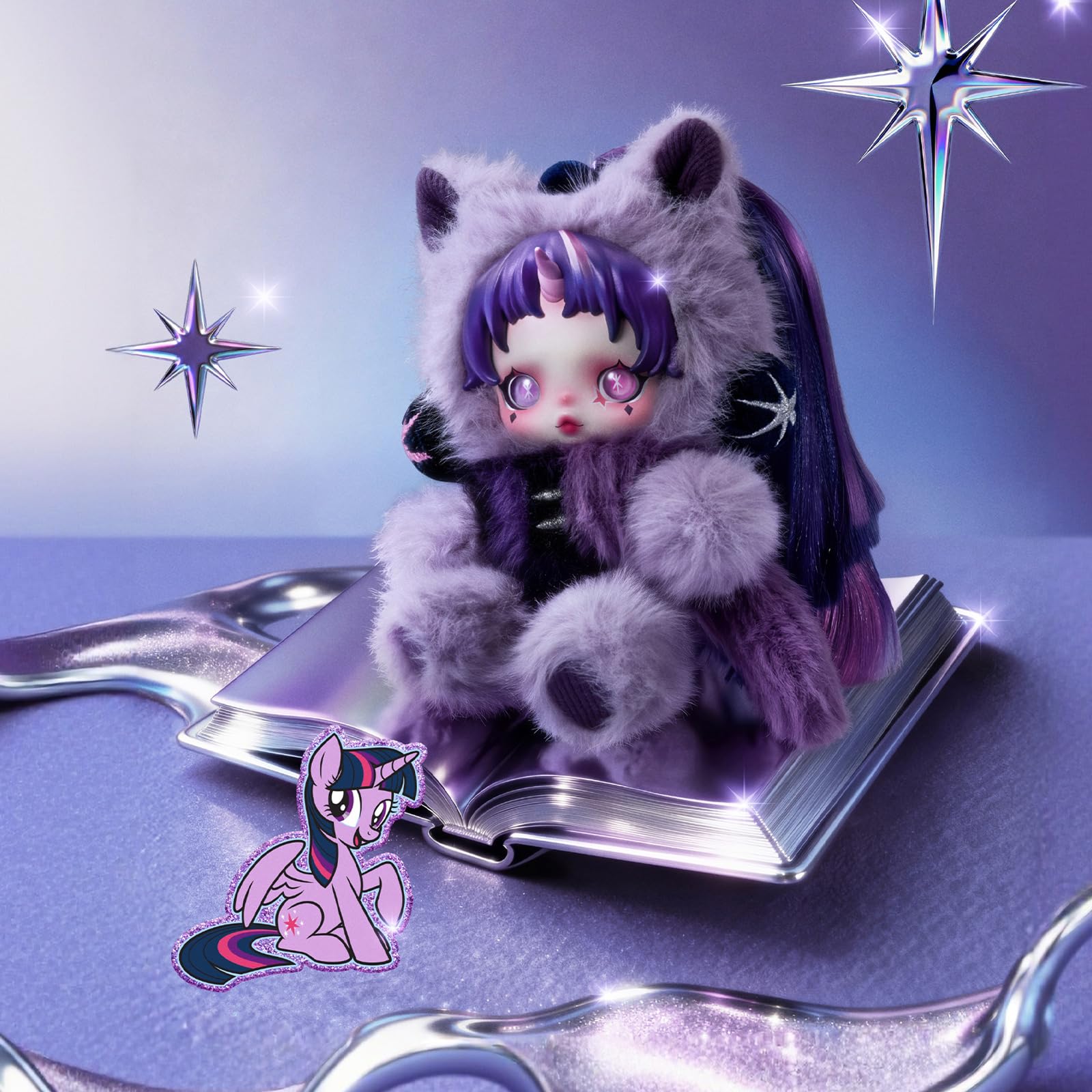 スカルパンダ　マイリトルポニー　2種 SKULLPANDA × My Little Pony シリーズ ぬいぐるみペンダント - POP