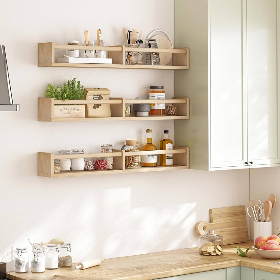 K⭐︎H⭐︎A Amazon.com: Fixwal Nursery Bookshelves, 32in Floating