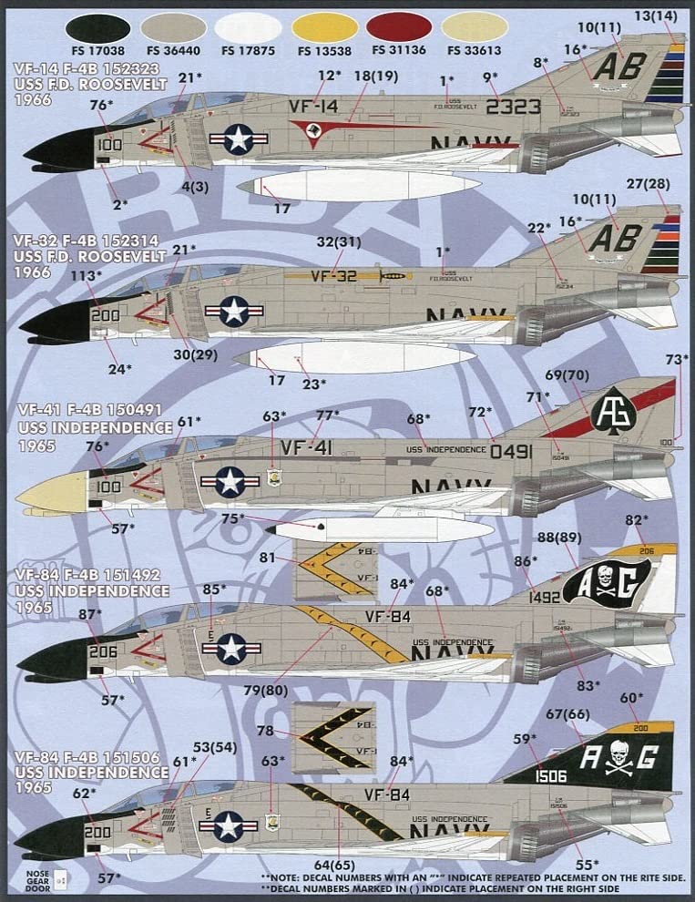 1/48 ファーボールデカール 海兵隊の F-4B/J ファントムⅡ (1) 1/48 ファーボールデカール 海兵隊の F-4B/J ファントムⅡ (1)