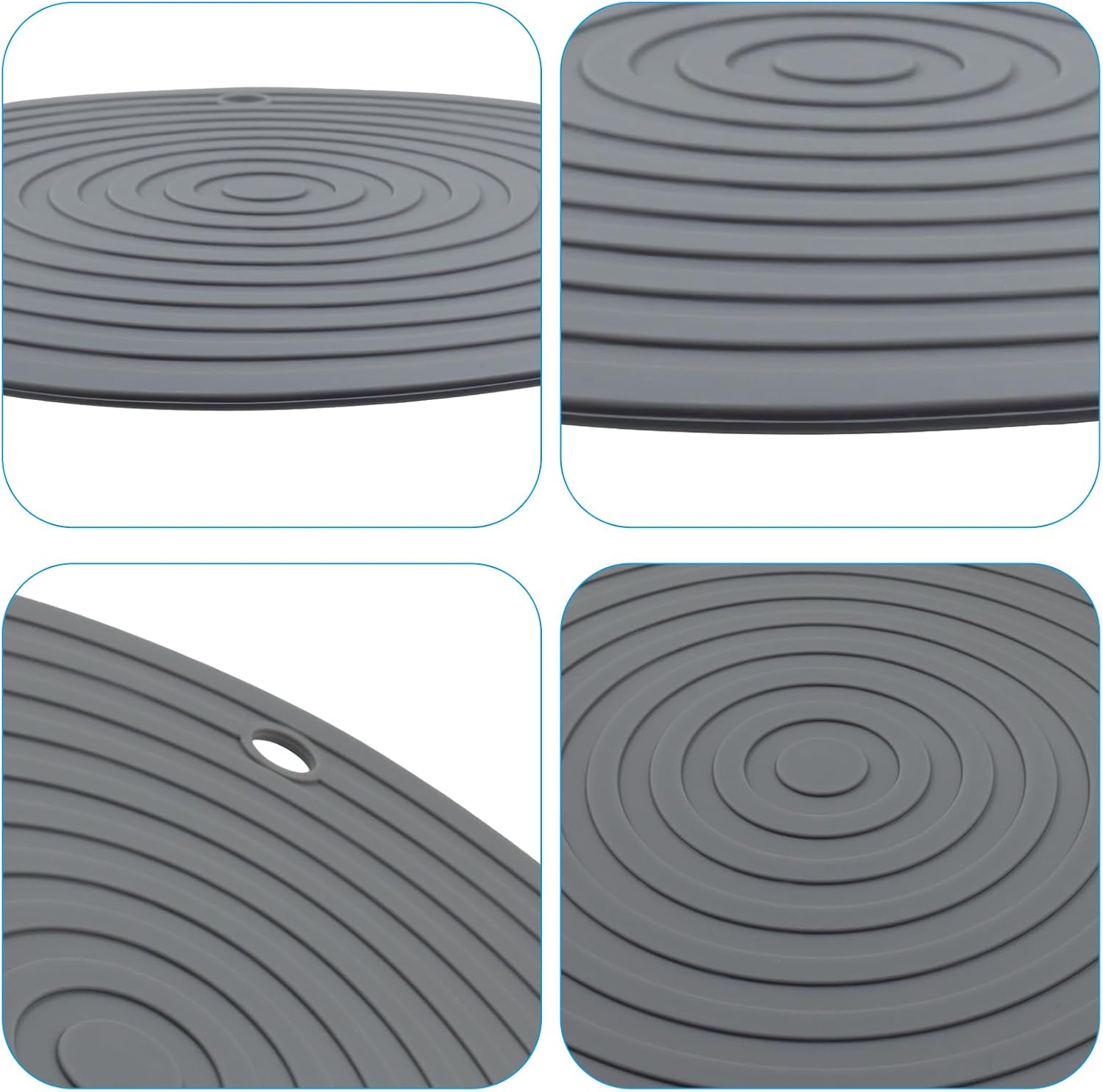 Pet Food Mat for Dog and Cat, 2 Pack, 9.5 Inch image 4