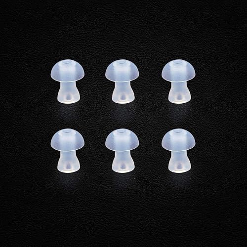 Miniatura 2 de Audífono (6pcslot) puntas de las orejas Cúpulas de silicona para los oídos para BTE, Ite y bolsillo Audífonos Ear Bud reemplazos, Transparente, 6, 6