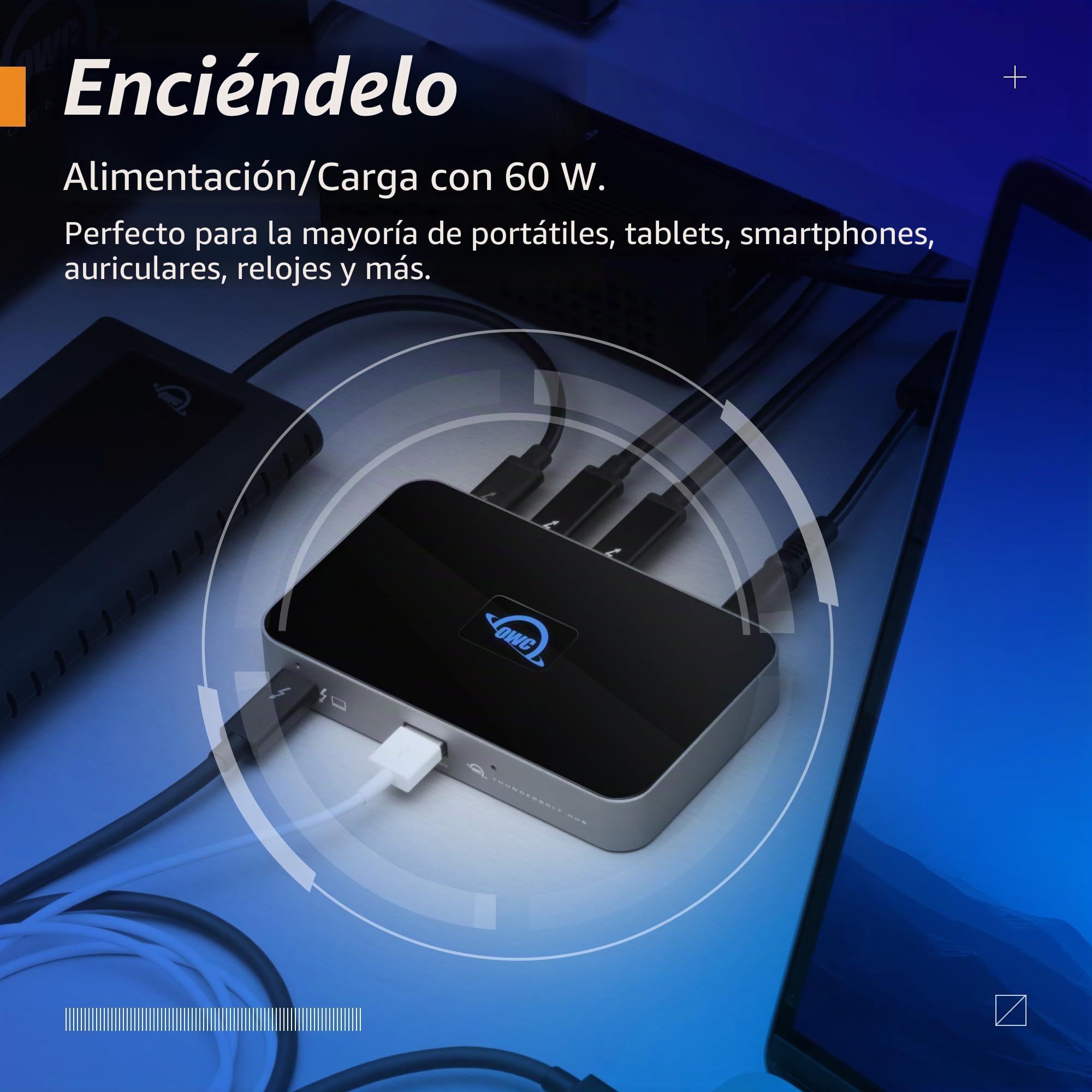 OWC - Hub Thunderbolt - Hub Thunderbolt 4 con 5 Puertos para Mac y Windows