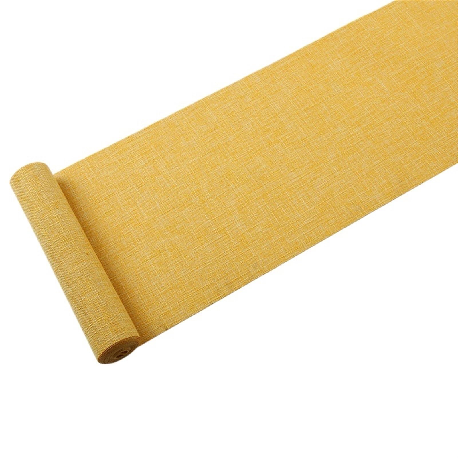 Table Runner Table Runner Waterproof Linen Natural Cloth for Wedding Party Restaurant Decor TV Cabinet Decorations(Yellow,40X180cm)