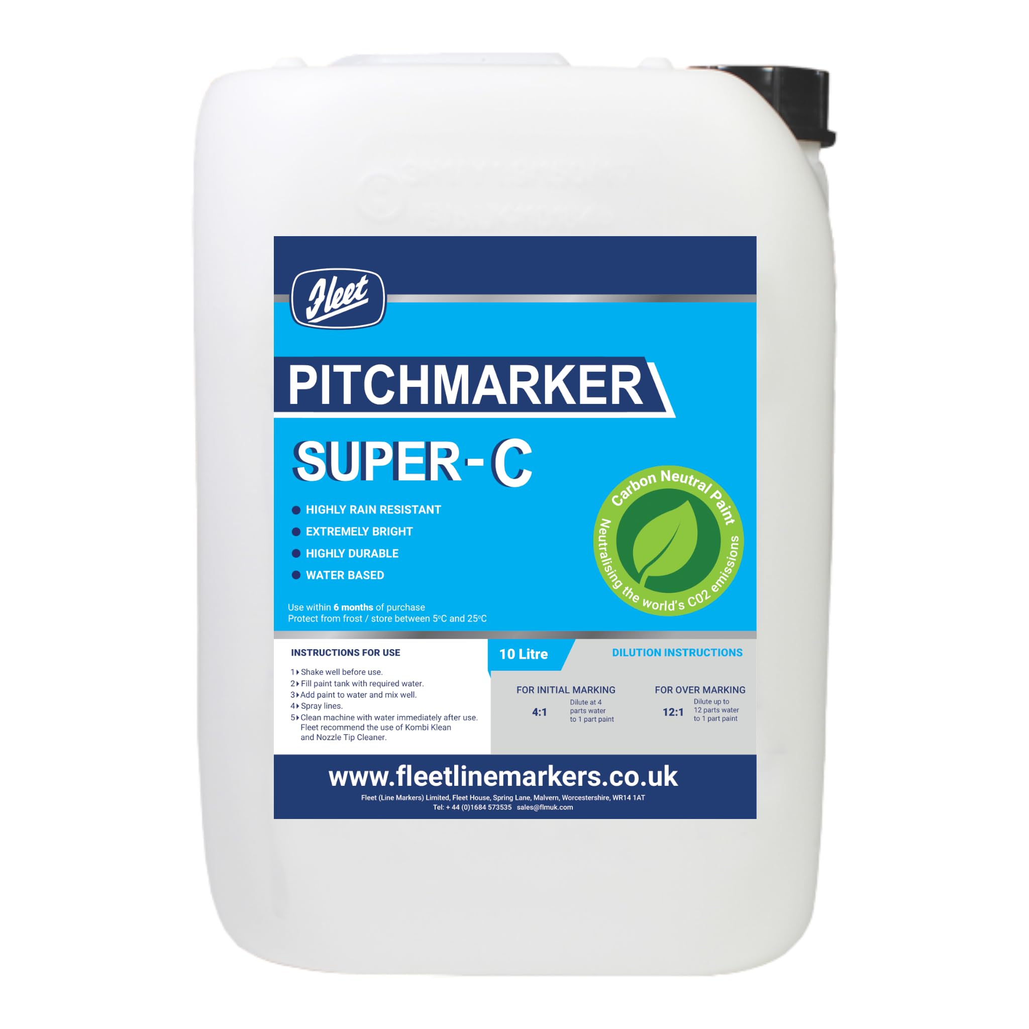 Pitchmarker Super C Line Marking Paint 10 litres