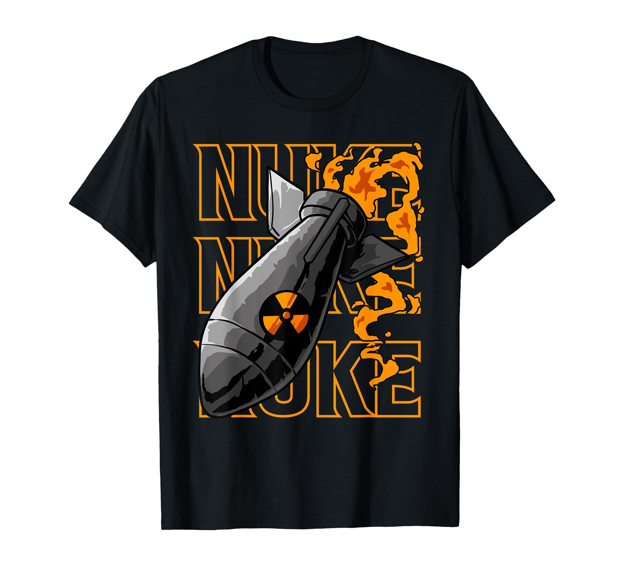 Nuke - Atomic Bomb - Bold Nuclear Bomb Graphic Tee T-Shirt