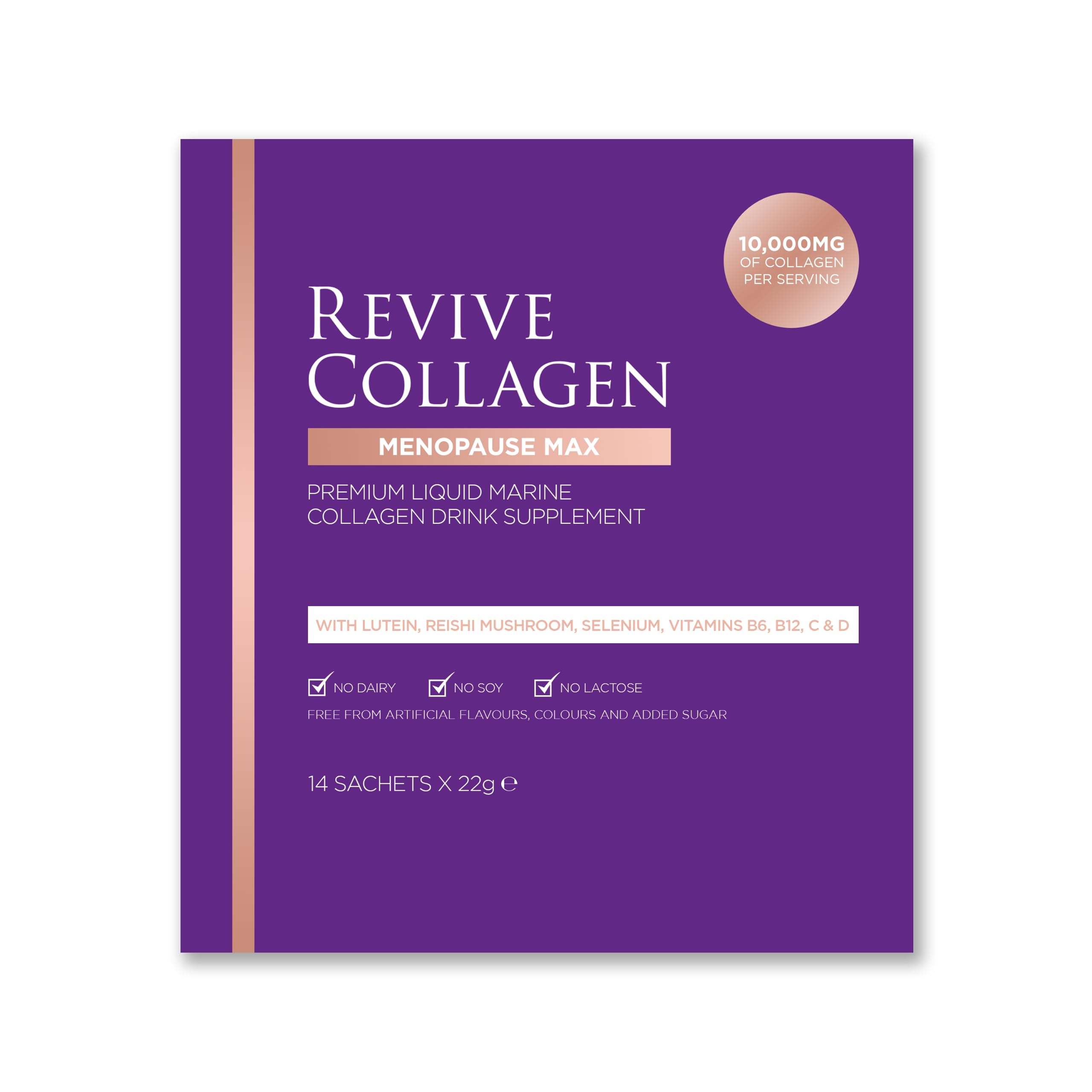 Revive Collagen Premium Menopause Range - Hydrolysed Liquid Marine Collagen Drink (14, Menopause Max)