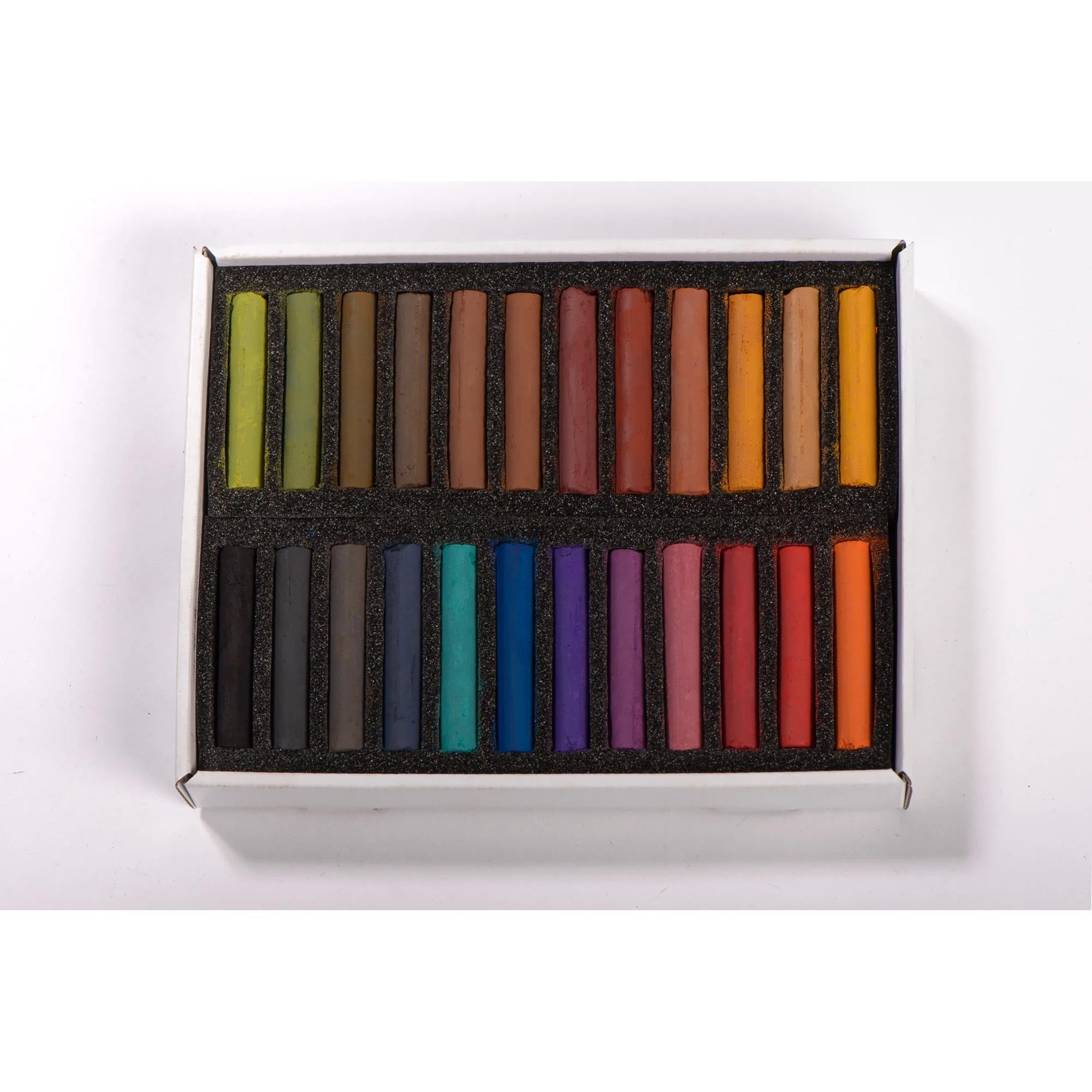 BLOCKX - 12924DBXC, cofanetto pastelli secchi da 24 colori, Classico