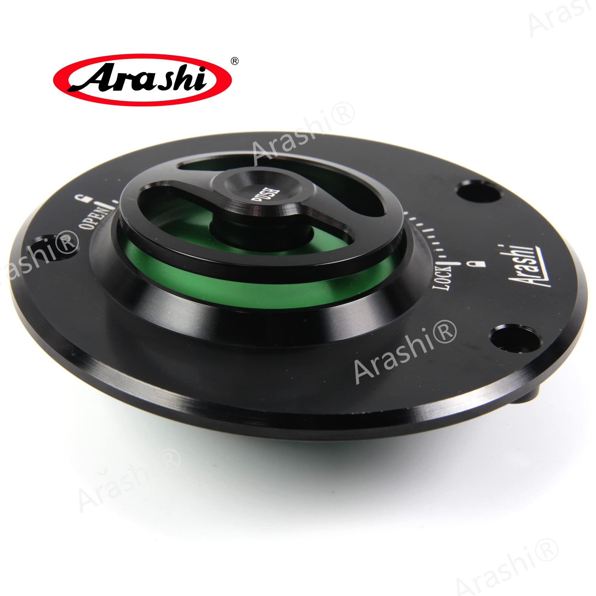 Arashi CNC Keyless Fuel Tank Gas Cap Cover for Kawasaki Ninja