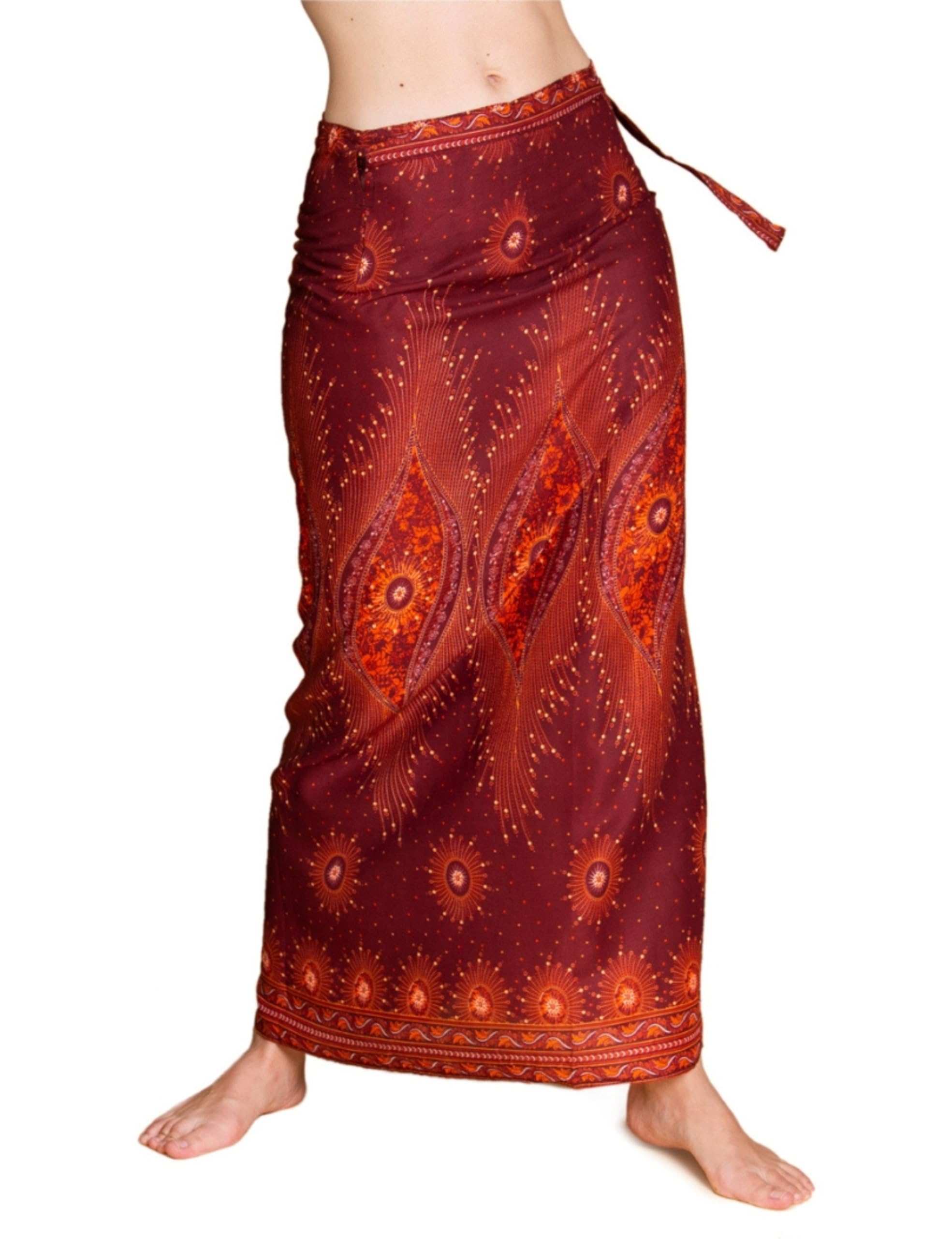 Panasiam Women's V24 Russet Skirt, Wrap Skirt, Unisize