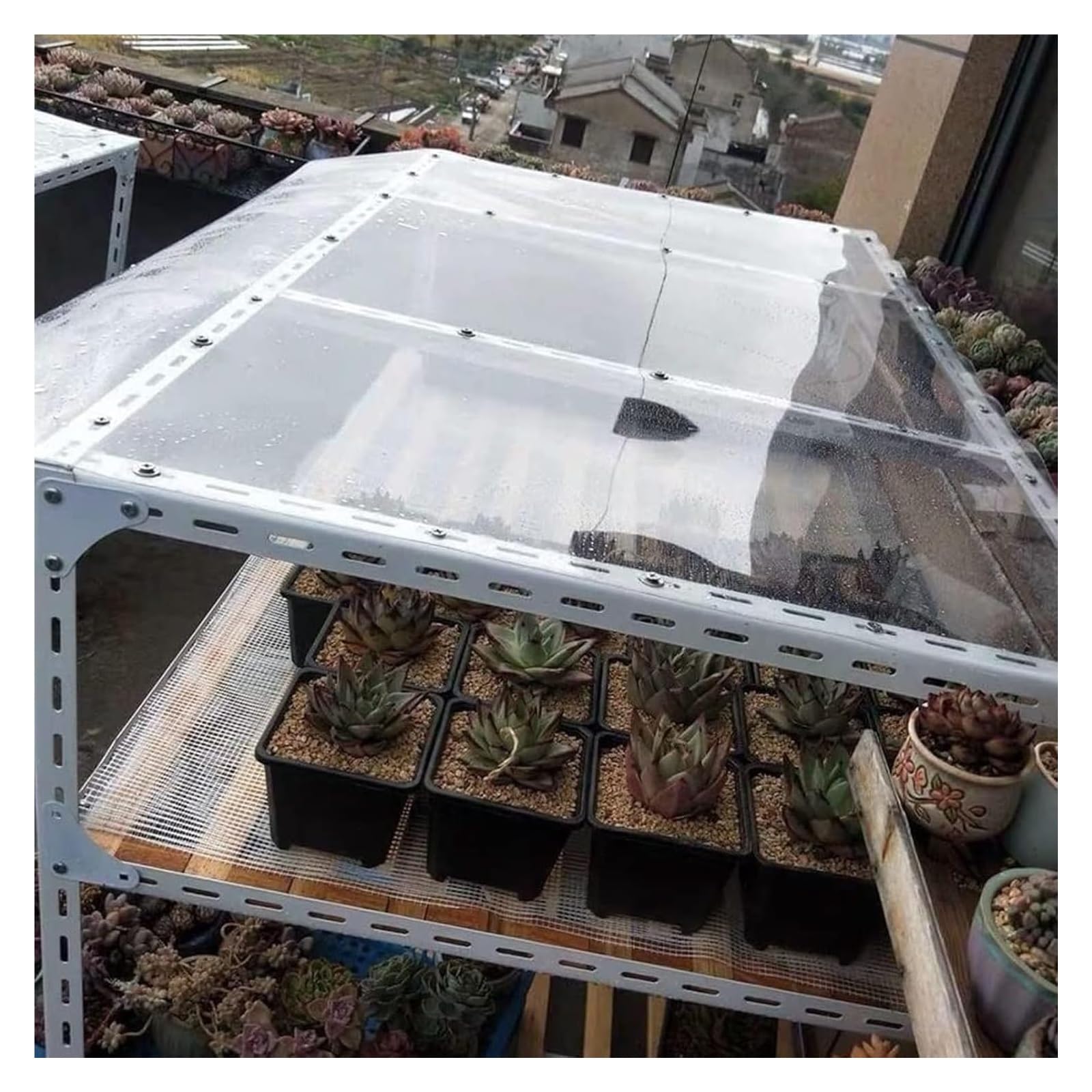 Hoja De PláStico AcríLico Transparente Láminas De Policarbonato Transparente, Revestimiento De Techo Transparente, Transmisión De Luz Con Protección UV, For Paneles De Vidrio For Exteriores, Marquesin