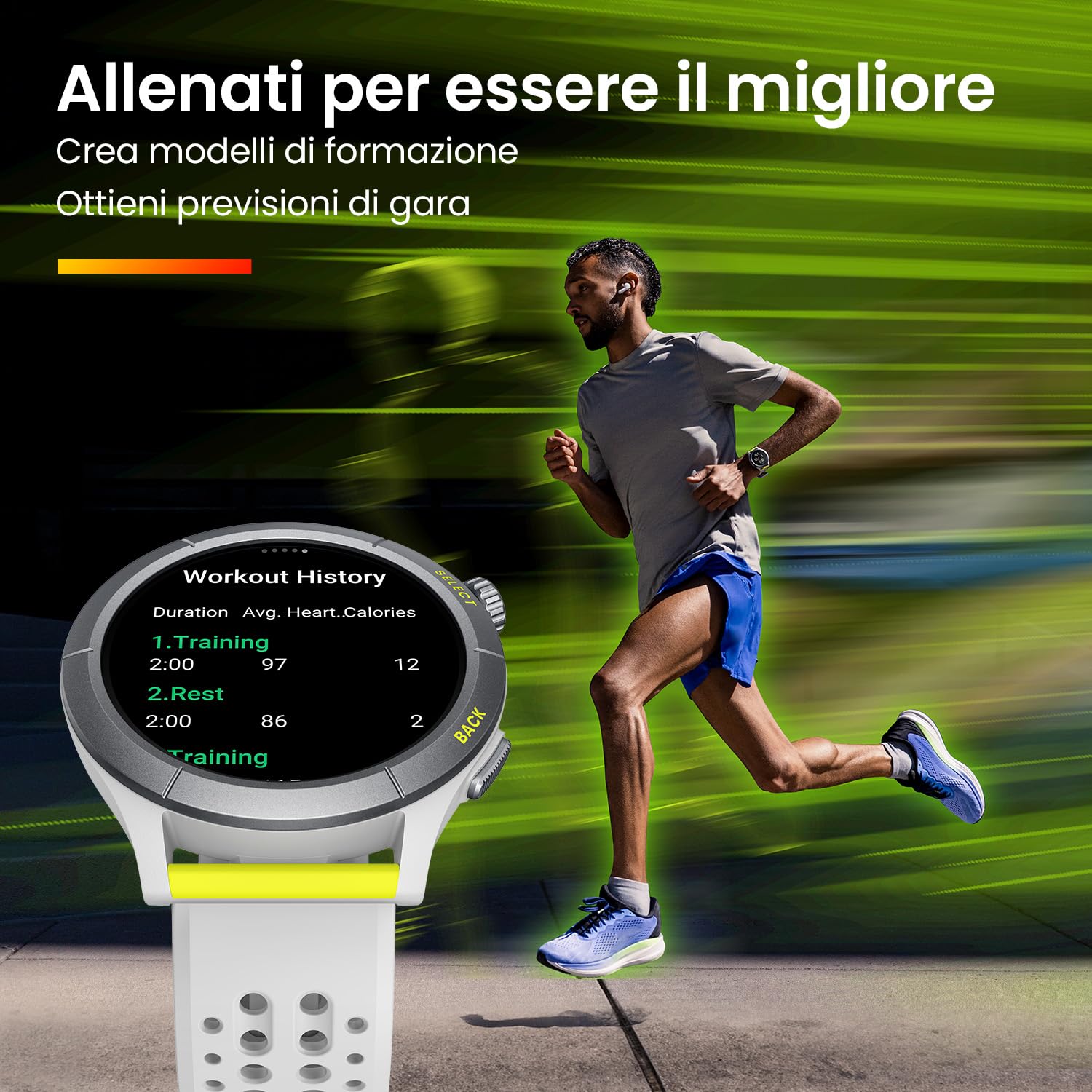 Amazfit Cheetah Round, 47 mm, Runner Smartwatch, GPS Dual-band, Navigazione Percorso, Mappe Offline, Allenatore di Corsa, Cardiofrequenzimetro, Alexa Integrato, 14 Giorni Durata Batteria