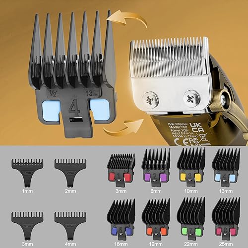 Miniatura 5 de Lanumi Professional Hair Clipper Trimmer Set for Men Electric Shaver Razor Cordless Hair Cutting Barber Clippers Beard Trimmer Men’s Grooming Kit