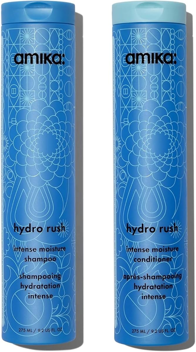 amika hydro rush intense moisture shampoo with hyaluronic acid