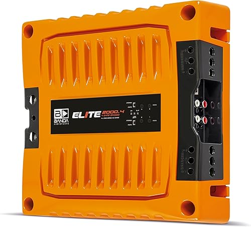 Amplificador de graves de audio para vehículos de 4 canales - Amplificador de graves mono de alta potencia de 500 W con filtro subsónico y filtro de