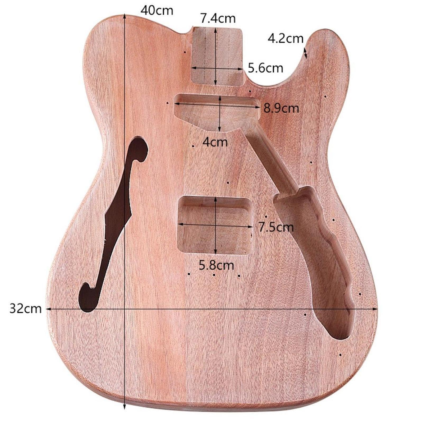 Corpo della chitarra per l'assemblaggio fai da te della chitarra elettrica che offre sia libertà artistica che maestria artigianale. La parte fai da