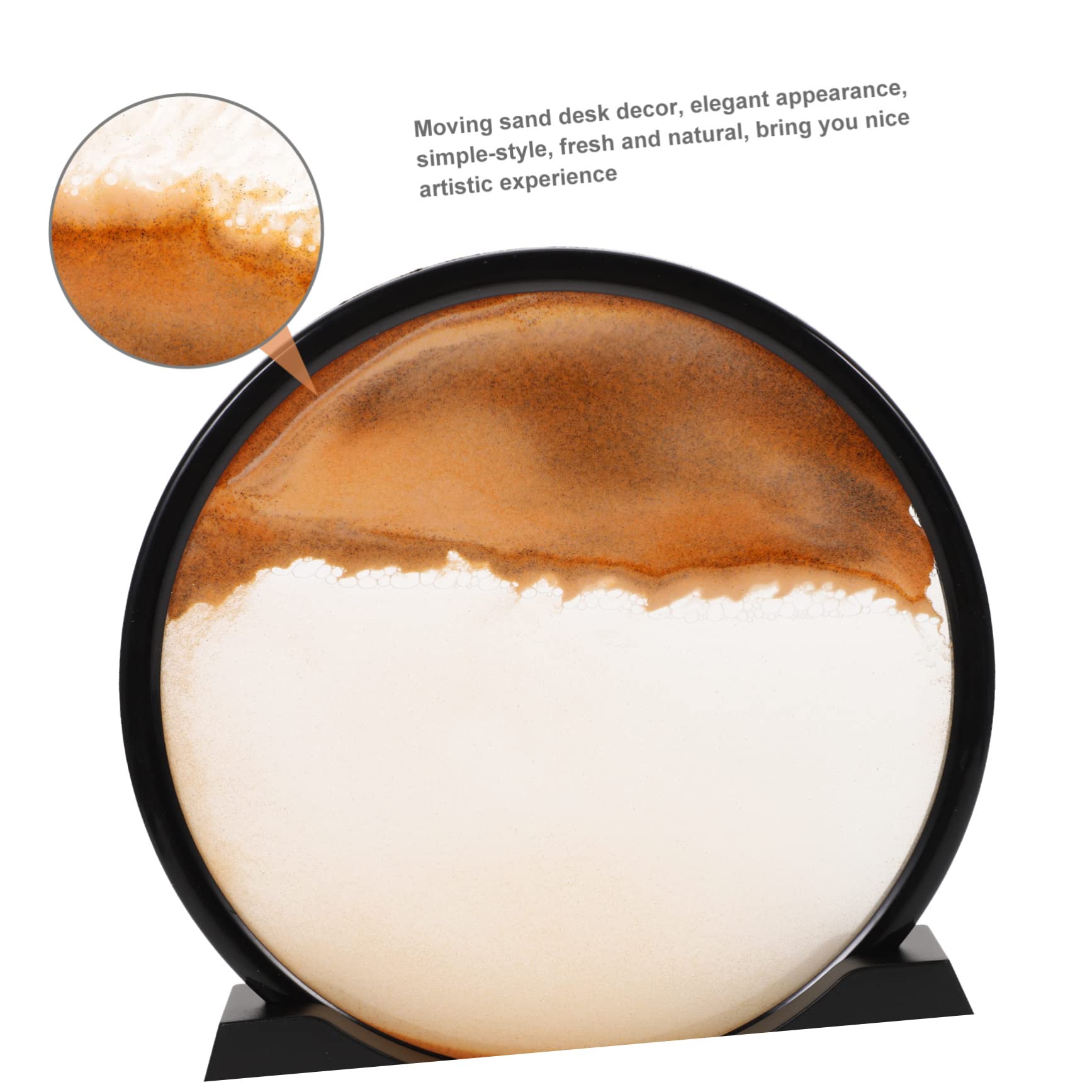 QUMIIRITY Sand Art Office Desk 3D Sand Art Hourglass Moving Sand Art Decor for Relaxation