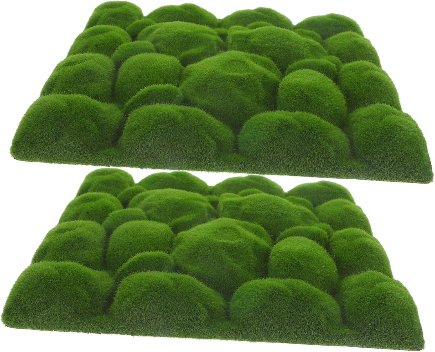 2pcs Artificial Moss for Garden Fake Moss Wall Decor Realistic Faux Landscape DIY Decor