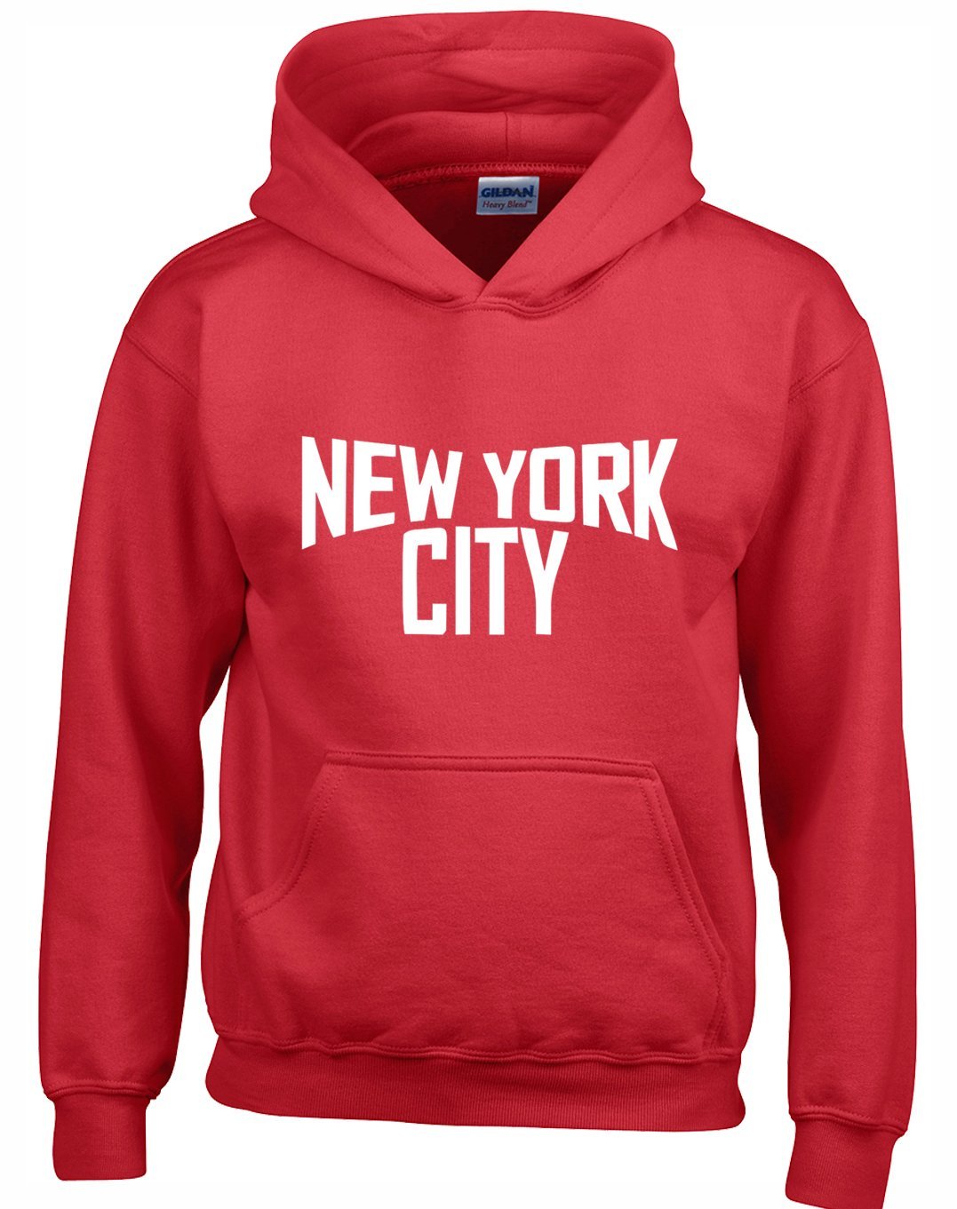 Crown Designs Men's Red New York City Unisex Hoodies For Wo & Teenagers - /Large