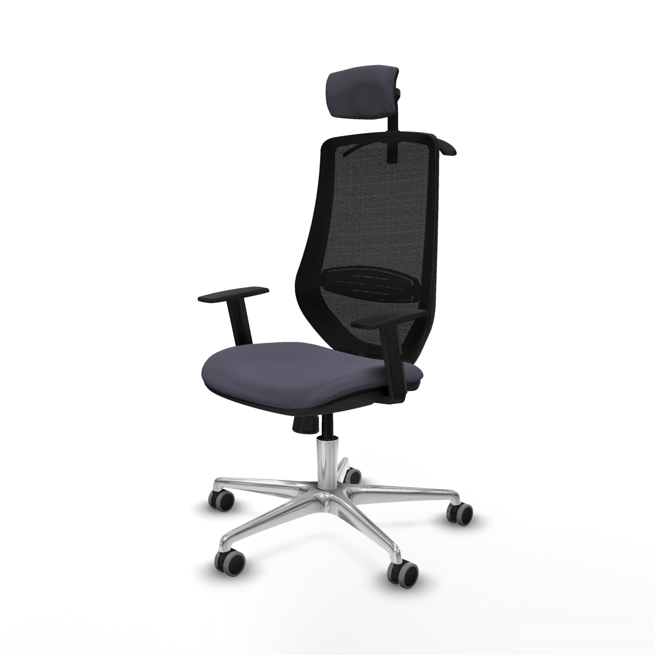 Piqueras y Crespo Silla Mardos: Ergonomía y Soporte Lumbar Ajustable para 8 Horas de Uso, con Respaldo Fijo y Ruedas de Silicona