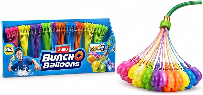 Bunch O Balloons 350 Rapid-Fill Self-Tying Recyclable Water Balloons