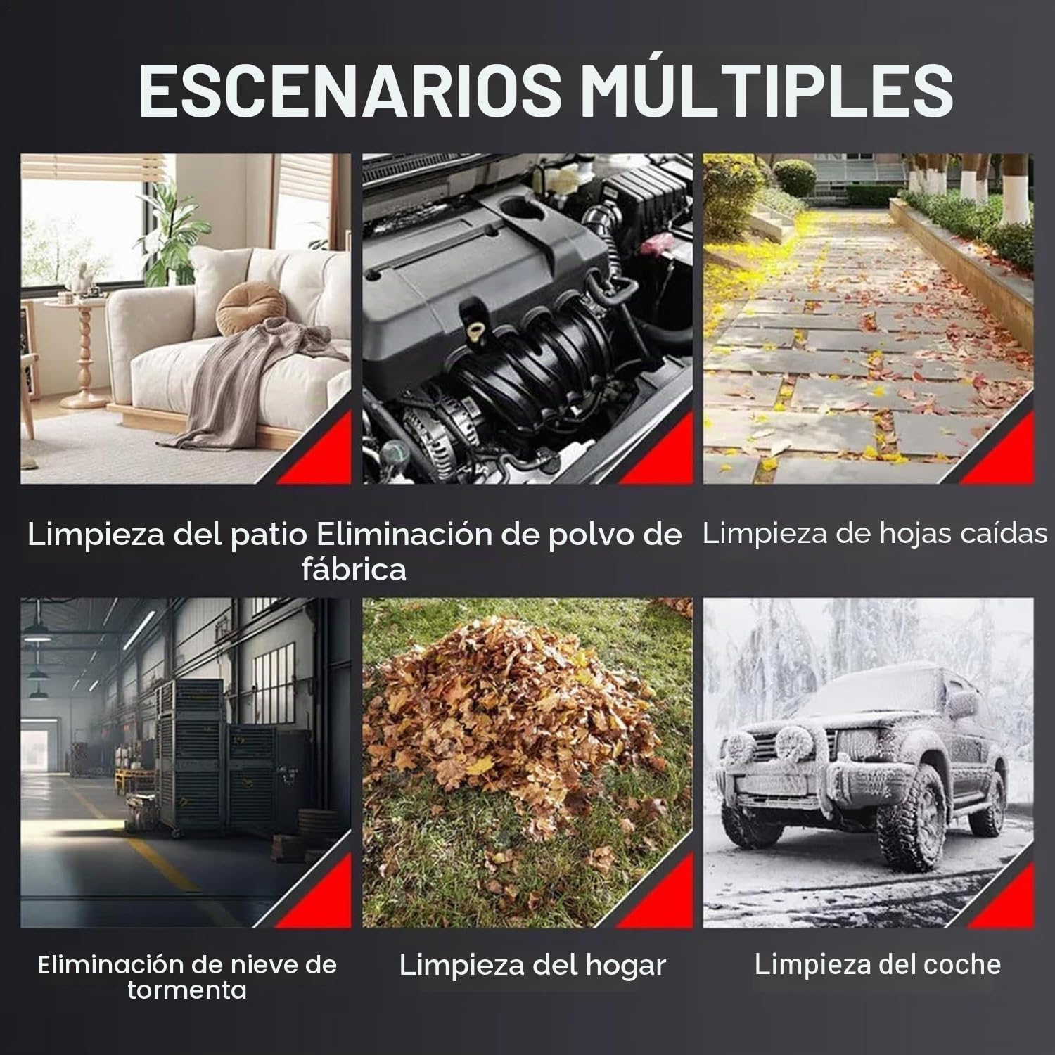 Soplador De Aire Potente, Soplador De Hojas Bateria, PortáTil Soplador Turbo Jet, Soplador Aspirador De Hojas con Bateria, para Patio, CéSped Y Hojas Que Soplan (Black)