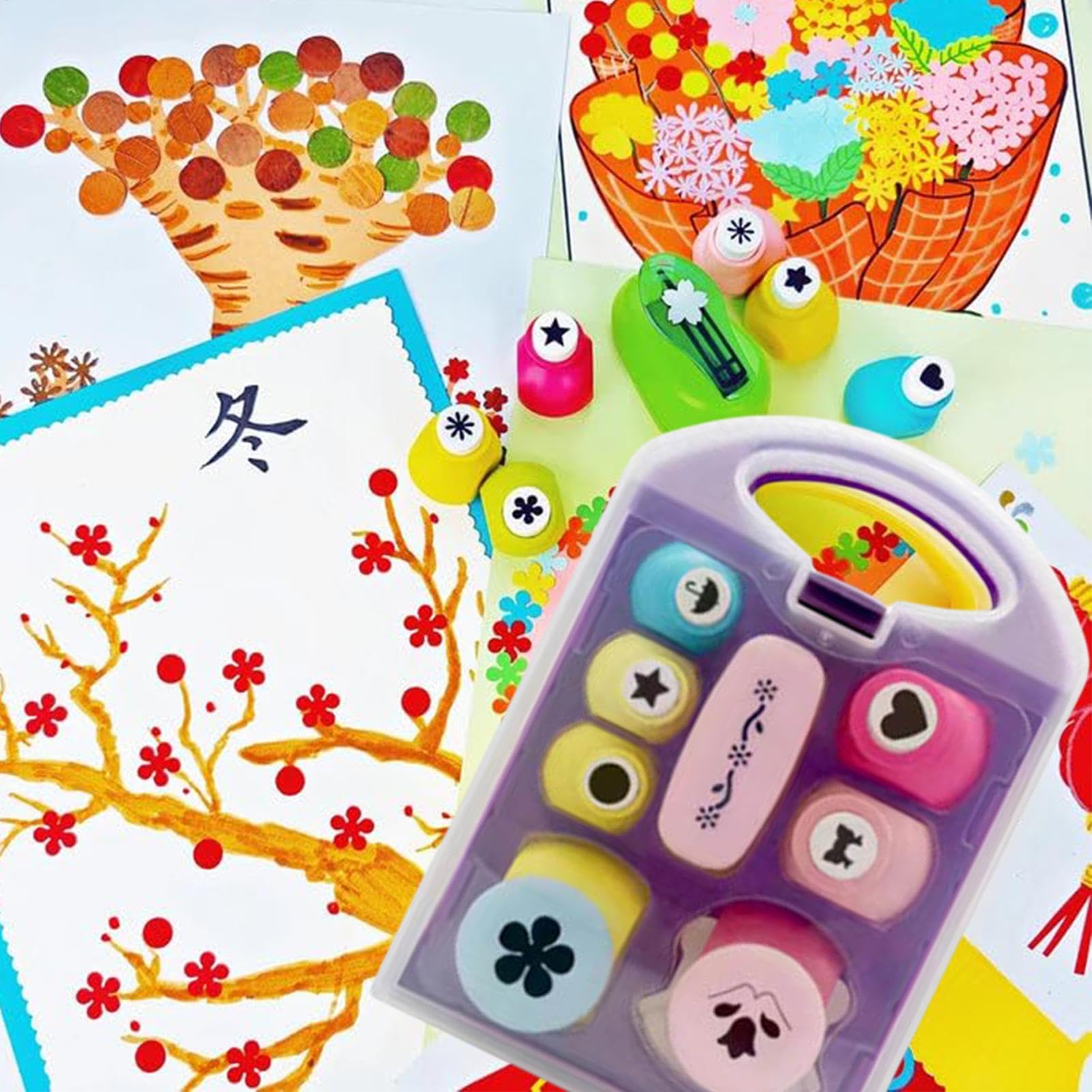 Perforadoras Para Manualidades En Papel Set De Máquina De Relieve Para