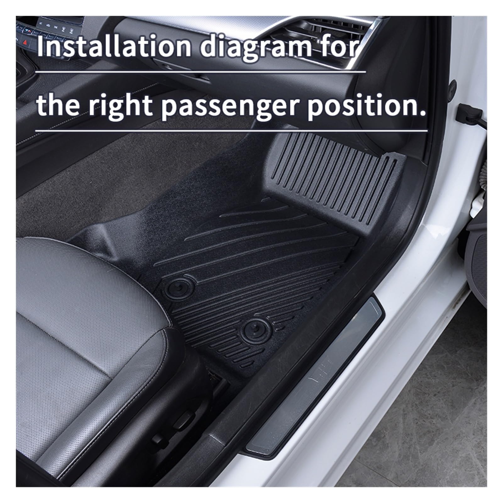 All Weather Full Set 5D TPE Car Mats Carpet Floor Mats Easy to Clean Wear-res Designed Compatible with — view 3