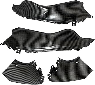 WOMELF Carbon Fiber Look Frame Front Side Cover Infill Panel Trims Fairing Cowl Compatible with Suzuki GSXR1300 Hayabusa 2008-2020, RTF34F
