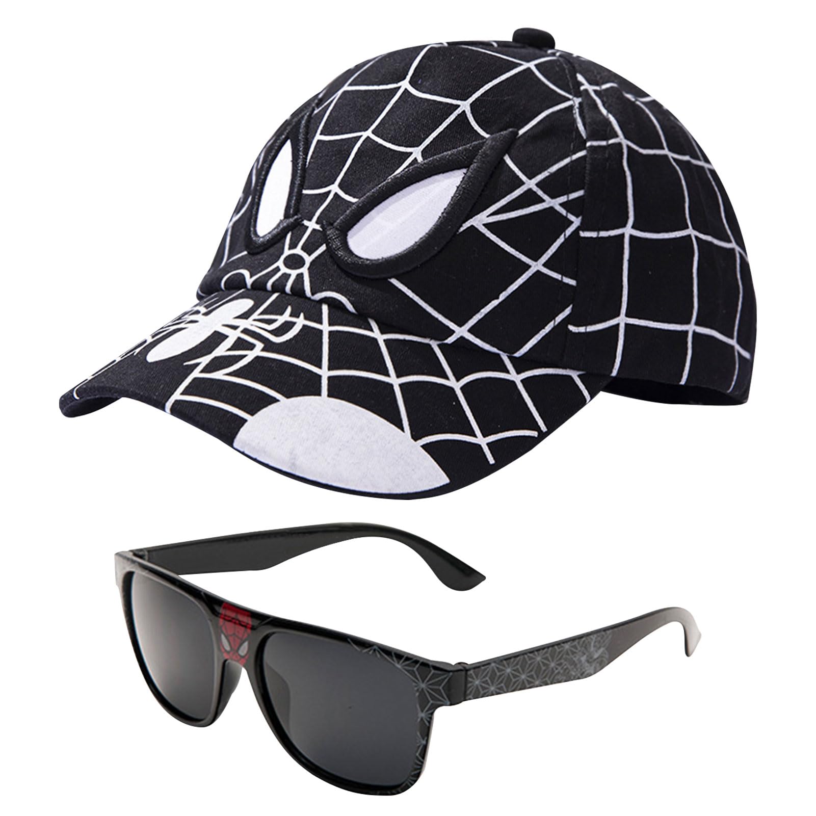 Marypaty Gorra Niño Niña 2 3 4 6 Años, Gorra de Béisbol Ajustable Verano Diseño de Cartoon Transpirable Unisex con Gafas de Sol Hombre Mujer para Eexterior Chill out