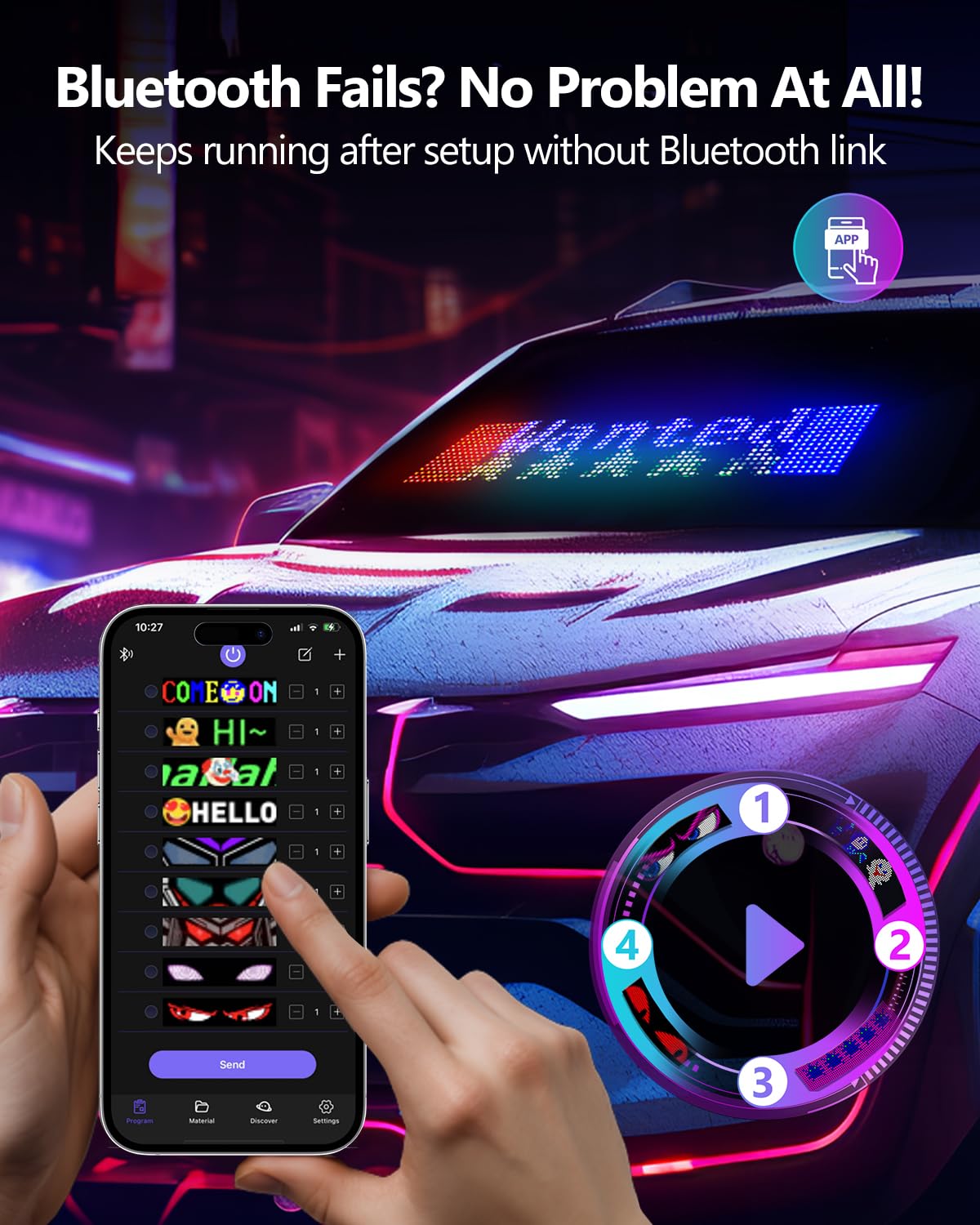 JDVOOTD Upgrade Multifunctional Bright Led Sign - Image 4
