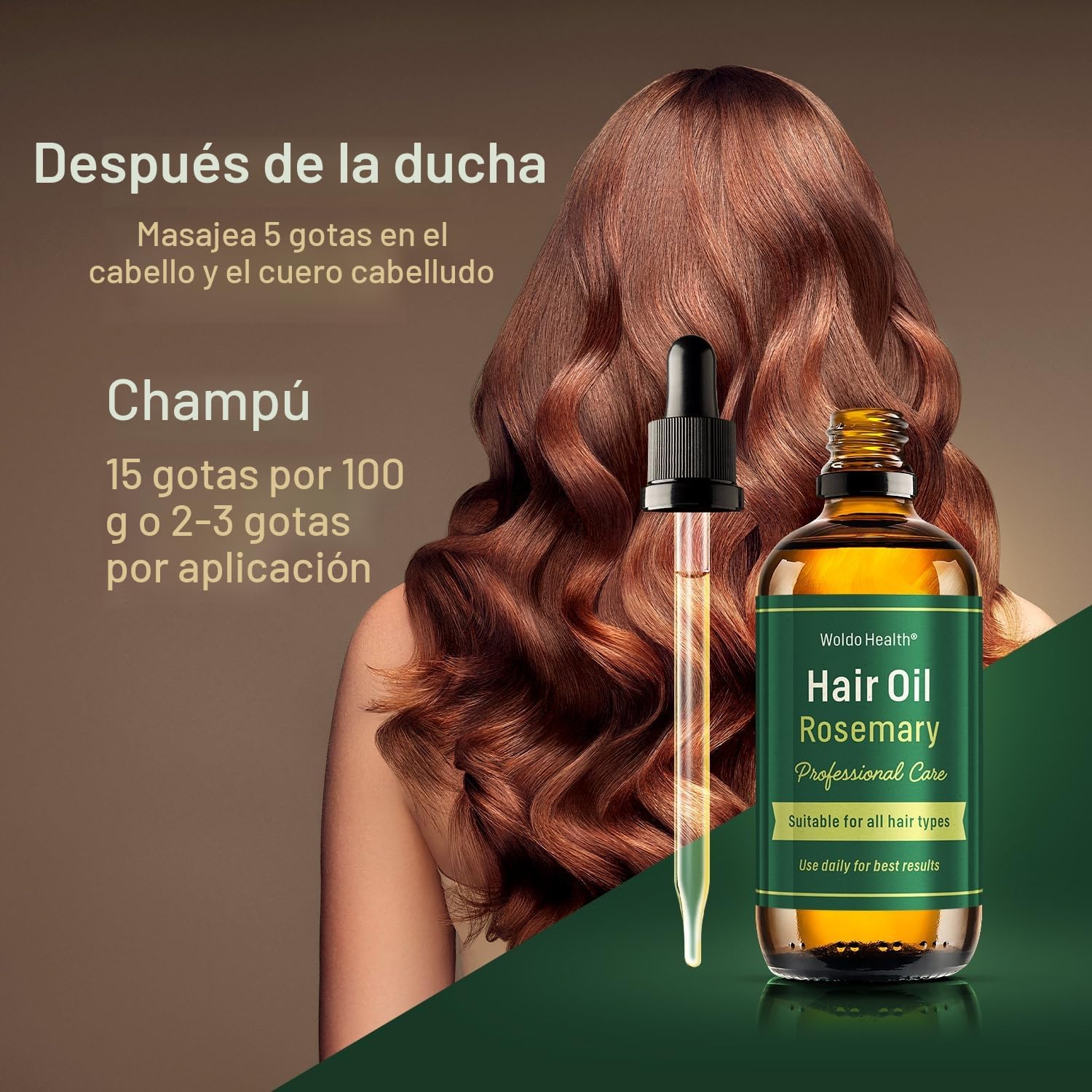 Aceite de Romero para el Cabello con Biotina y Vitamina E 100ml