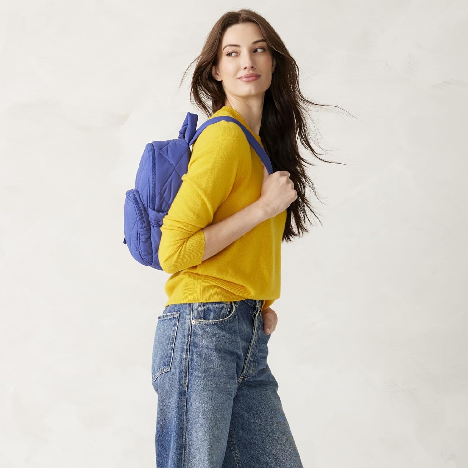 Vera Bradley Women's Small Banbury Backpack - Featherweight, Deep Ultramarine, One Size - Image 4