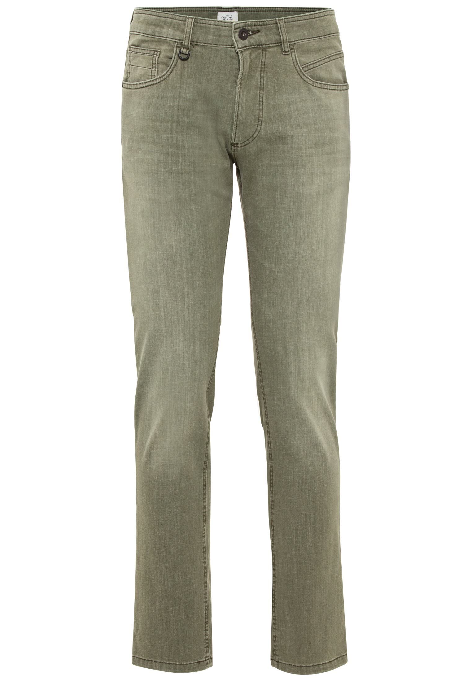 camel active Herren Regular Fit fleXXXactive® Jeans Braun-Grün, menswear-38/30