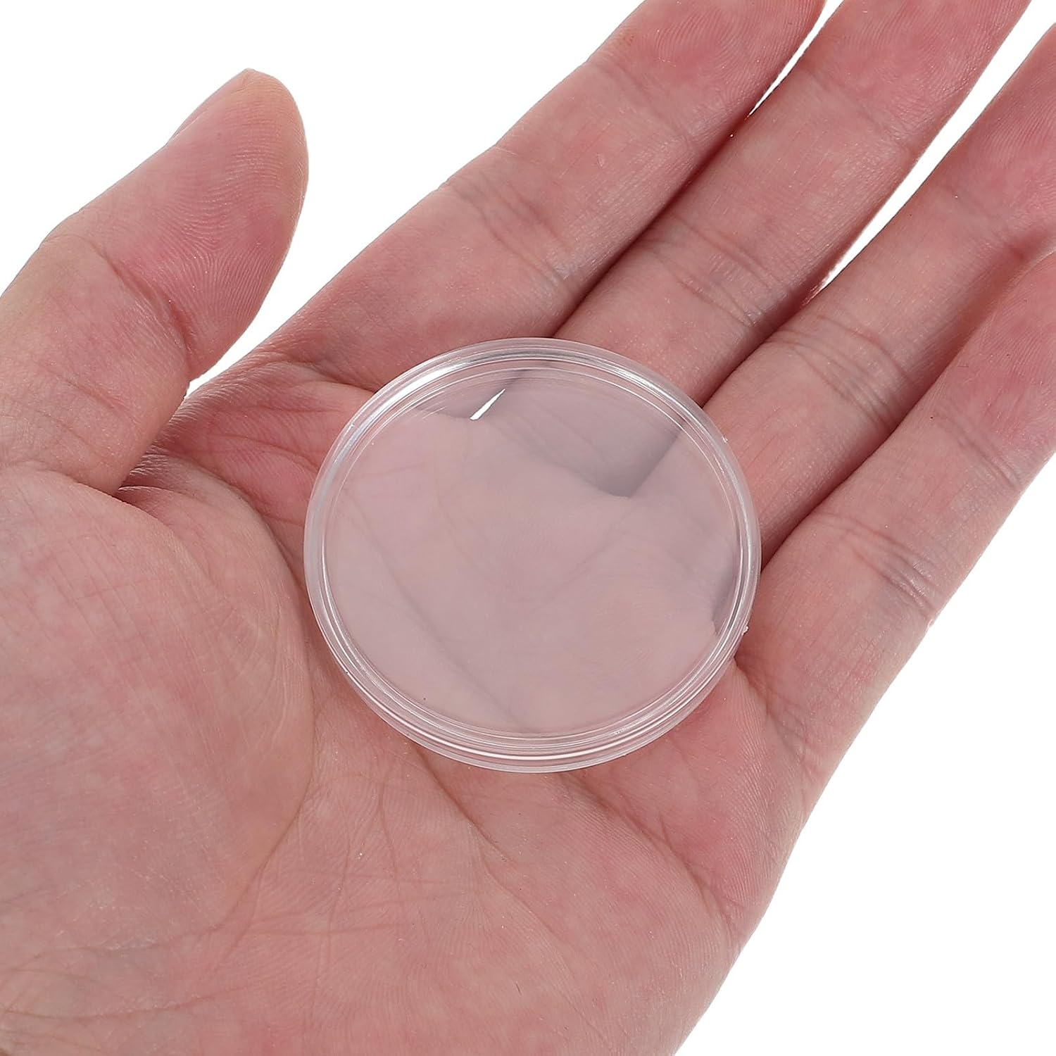 2 Sets Plastic Coin Capsule Box with Gasket, 40mm Round Holder image 4