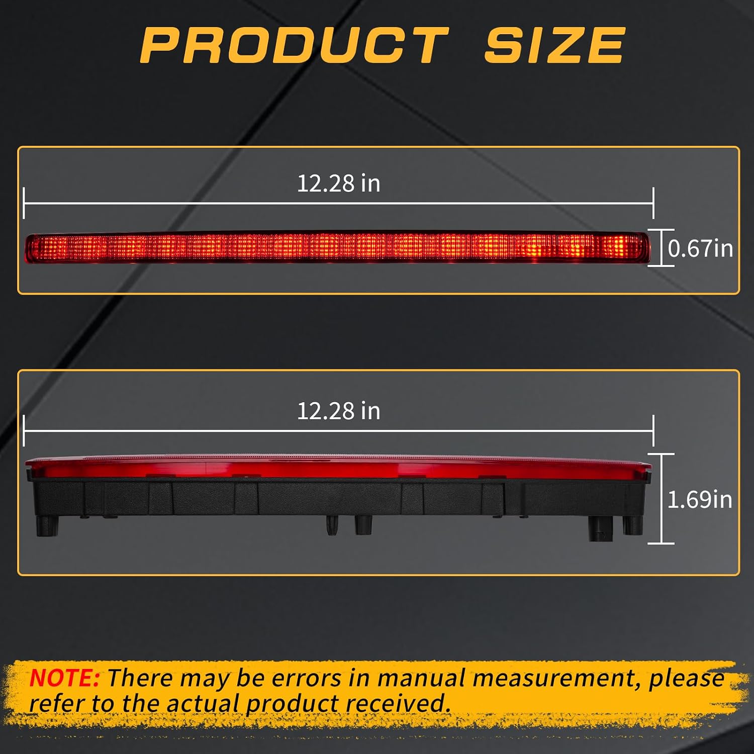 923-297 Center High Mount Stop Light Replacement for Jeep Gladiator 2020-2025 Replace 68338388AC