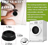 Vista 6 de Jb6368 Almohadillas antivibración para lavadora, almohadillas antivibración, agarre texturizado que evita caminar y deslizarse, lo mejor