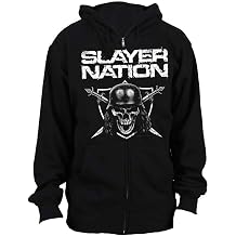 Slayer Nation Band Logo Zipped Hoodie