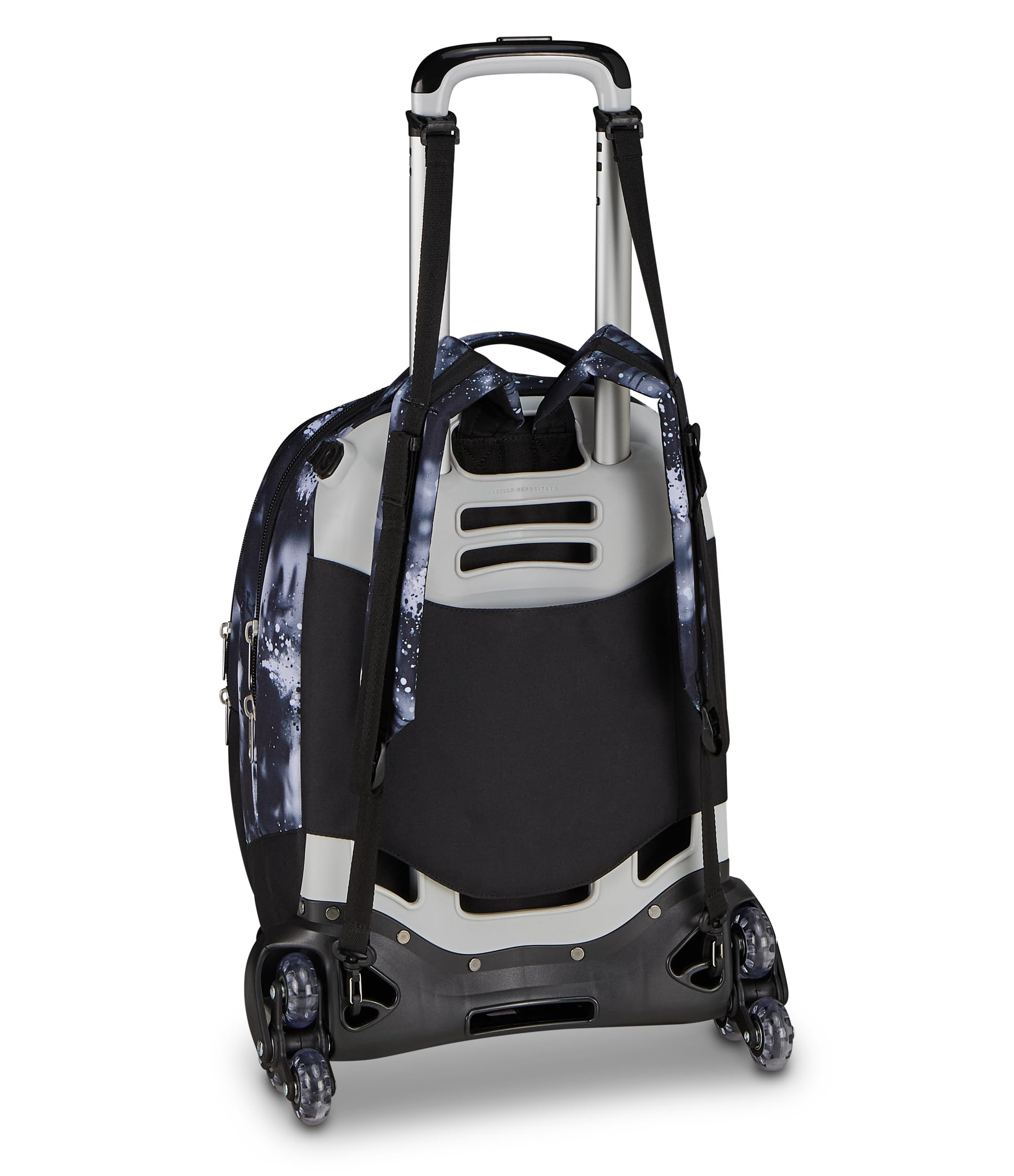Seven Trolley Scuola Jack 8 Ruote Detach BUZZY NOTE BOY, Multicolor, 43 L, Scomponibile, Zainetto staccabile, 4 in 1, Cross-over System, Multifunzione, Scuola elementare e media, Bambini, Ragazzi