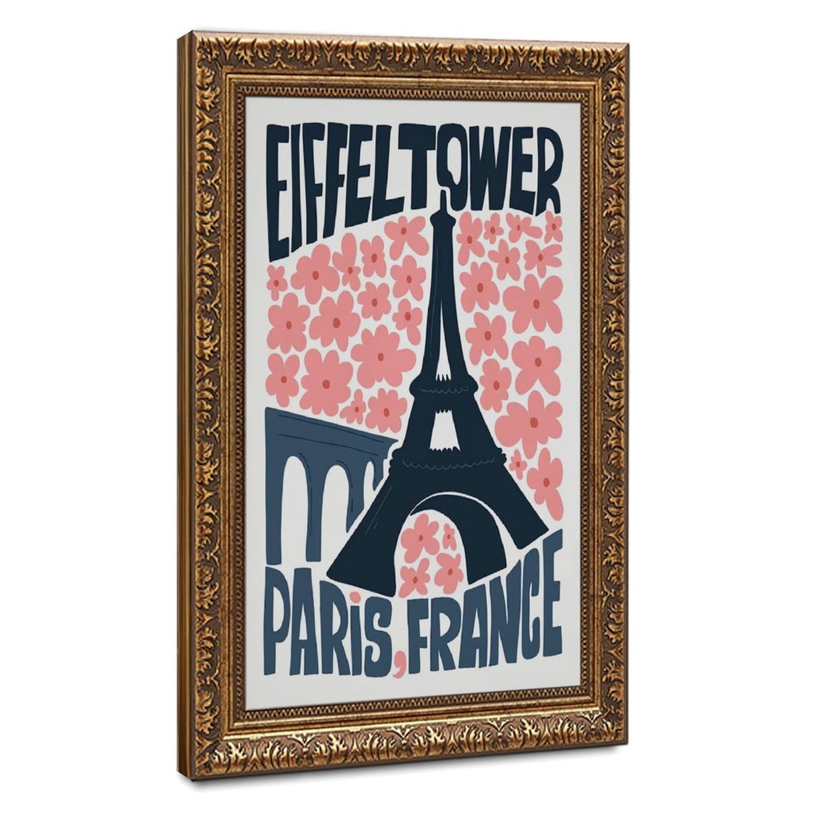 Eiffel Tower Paris Canvas Poster for Office Decor Gift